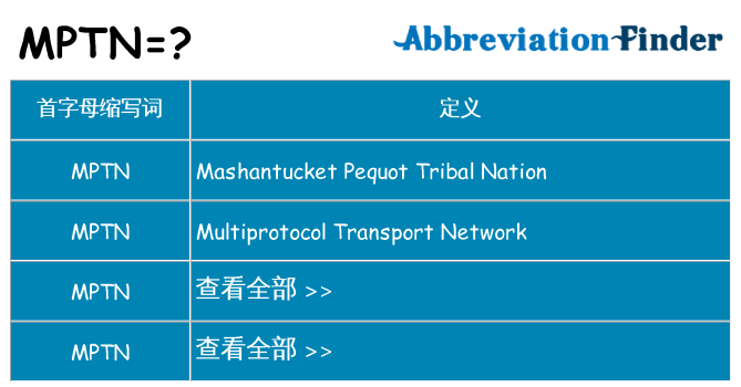 mptn 代表什么