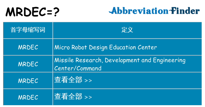mrdec 代表什么