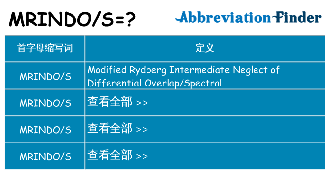 mrindos 代表什么