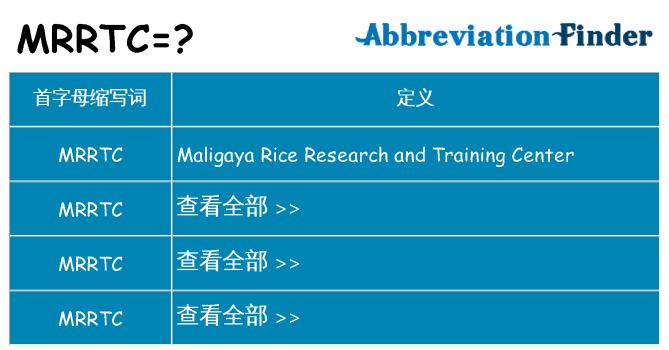 mrrtc 代表什么