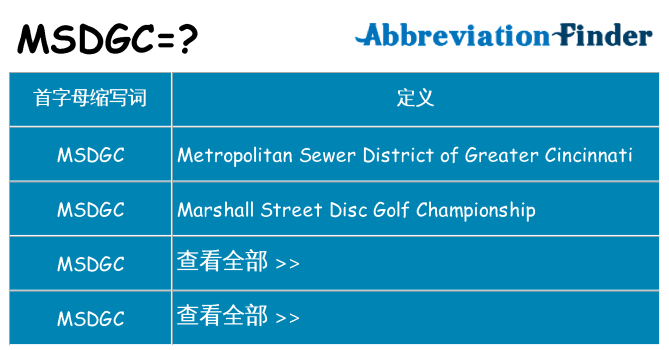 msdgc 代表什么