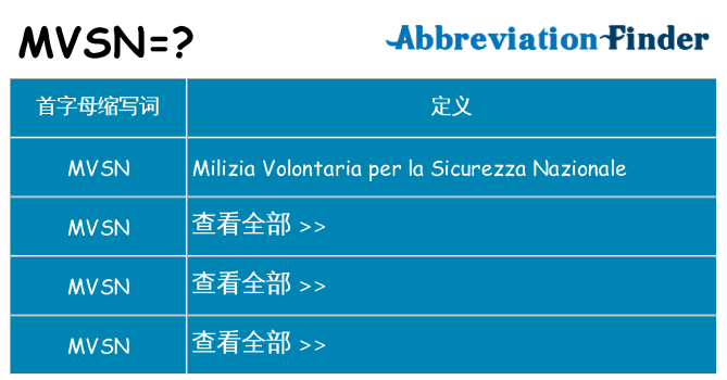 mvsn 代表什么