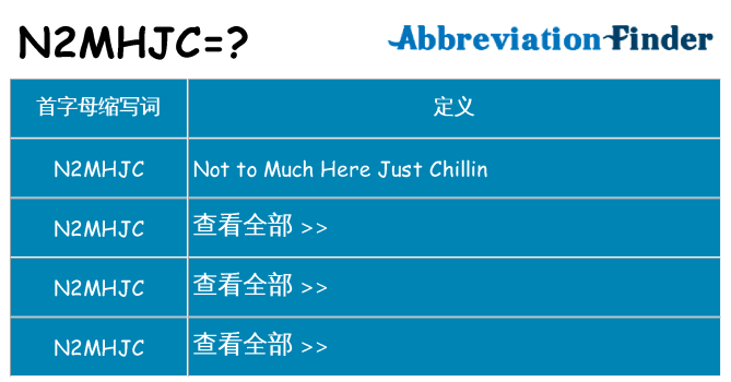 n2mhjc 代表什么