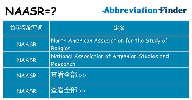 naasr 代表什么