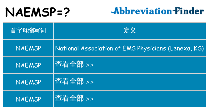 naemsp 代表什么