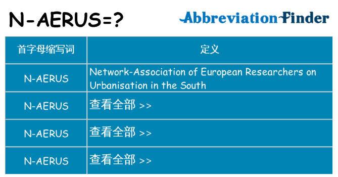 n-aerus 代表什么