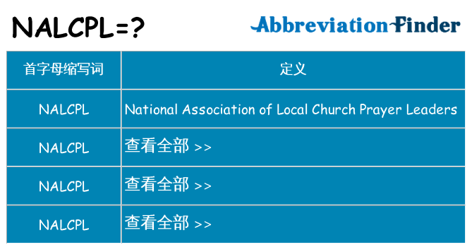nalcpl 代表什么