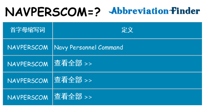 navperscom 代表什么