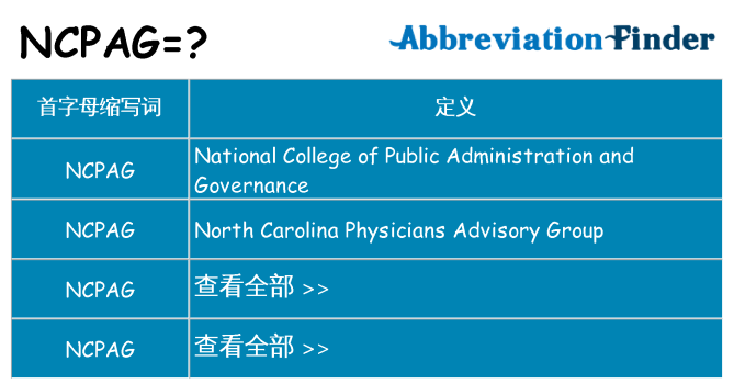 ncpag 代表什么