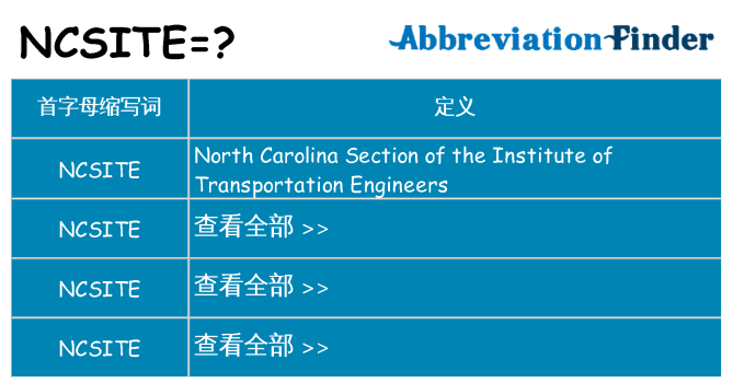 ncsite 代表什么