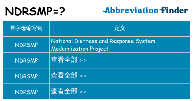 ndrsmp 代表什么