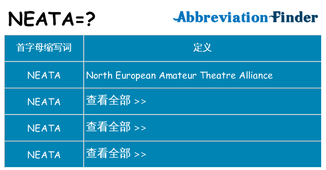neata 代表什么