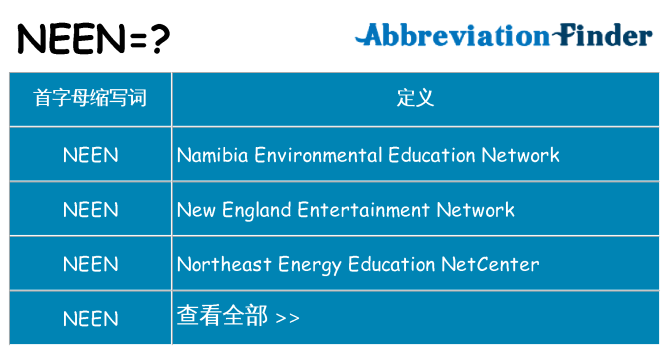 neen 代表什么
