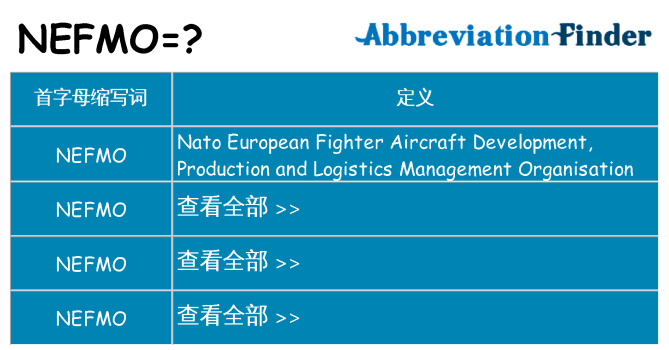nefmo 代表什么