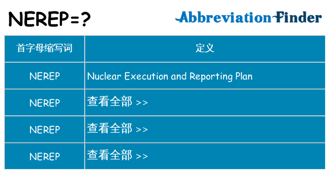 nerep 代表什么