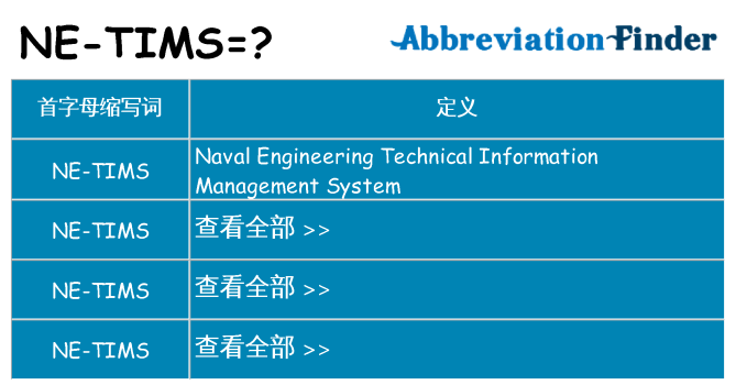 ne-tims 代表什么