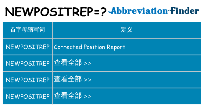 newpositrep 代表什么