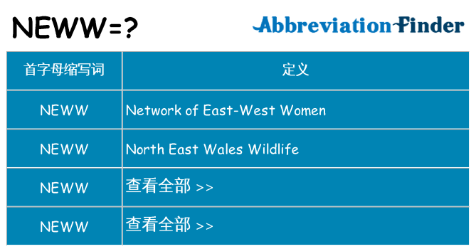neww 代表什么