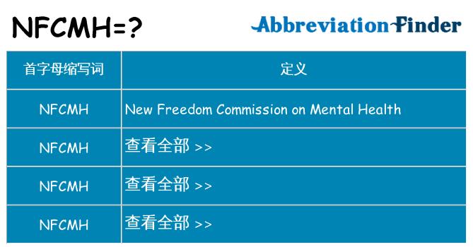nfcmh 代表什么