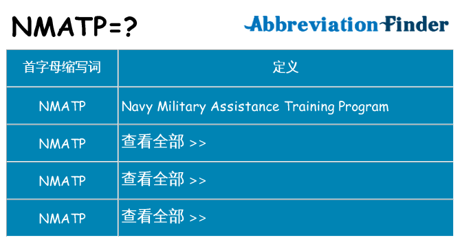 nmatp 代表什么