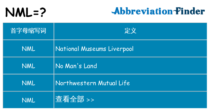 nml 代表什么