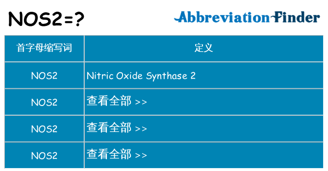 nos2 代表什么