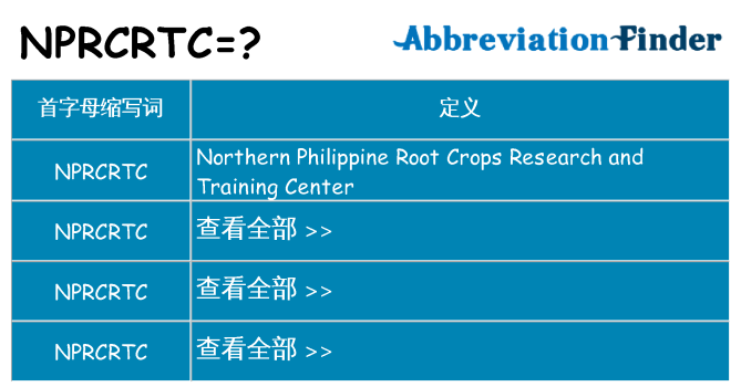 nprcrtc 代表什么