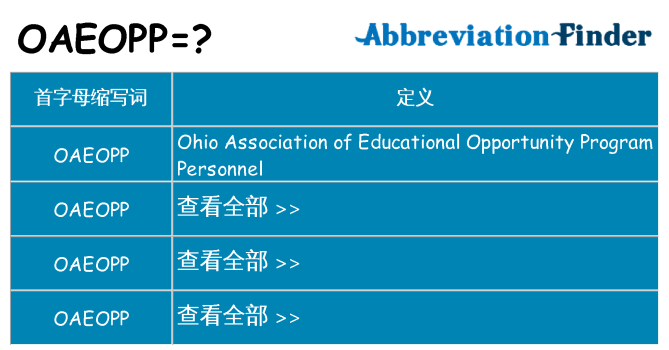 oaeopp 代表什么