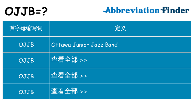 ojjb 代表什么