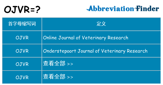 ojvr 代表什么
