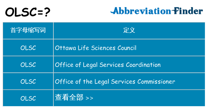 olsc 代表什么