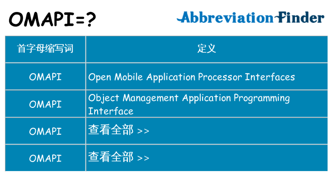 omapi 代表什么