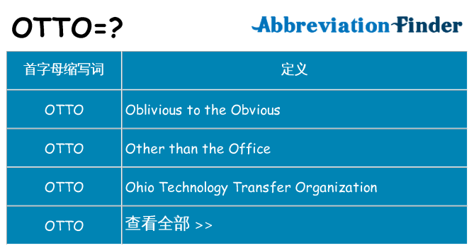 otto 代表什么