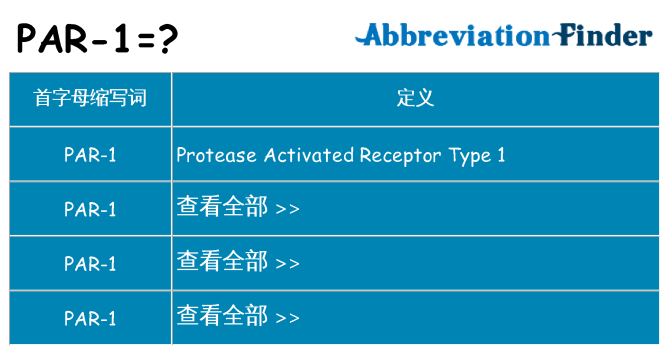 par-1 代表什么