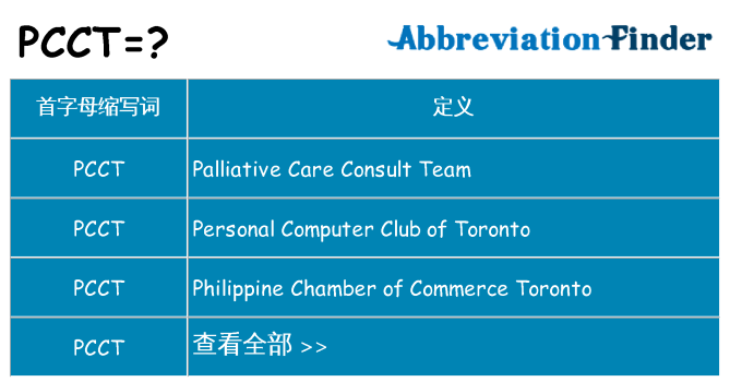 pcct 代表什么