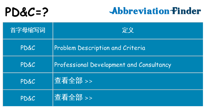 pdc 代表什么