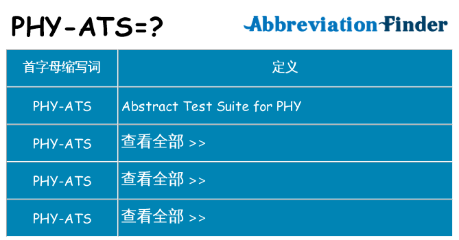 phy-ats 代表什么
