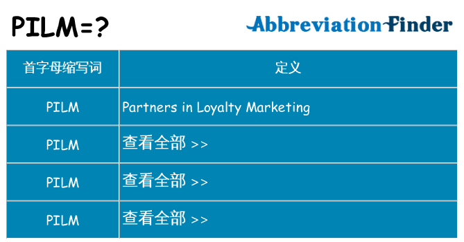 pilm 代表什么