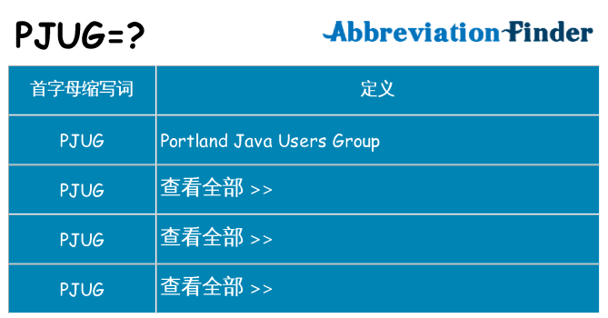 pjug 代表什么