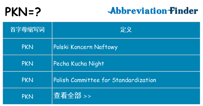 pkn 代表什么