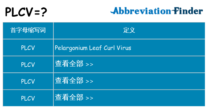 plcv 代表什么