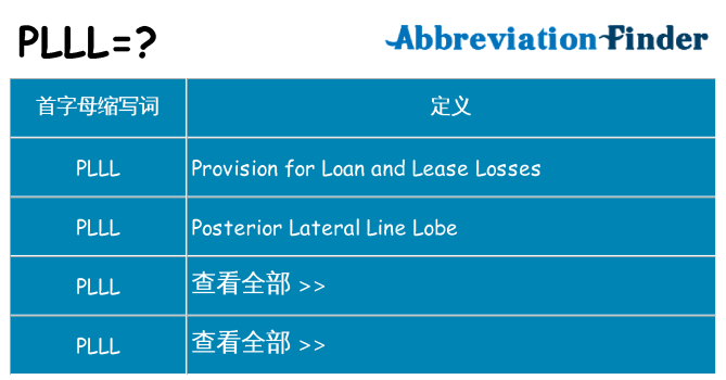 plll 代表什么