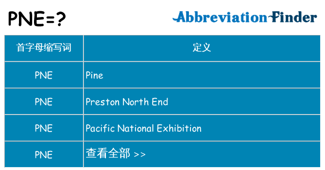 pne 代表什么
