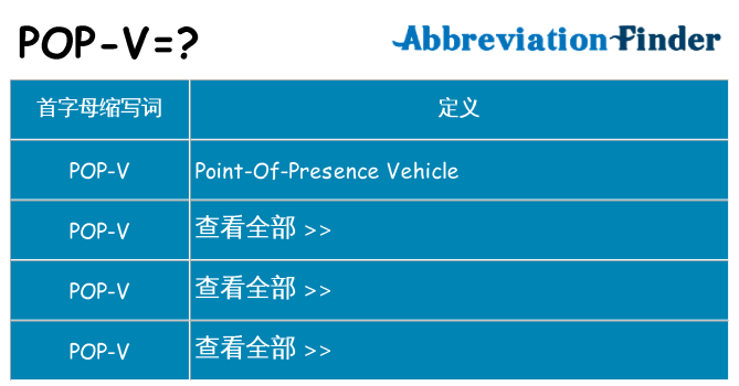pop-v 代表什么