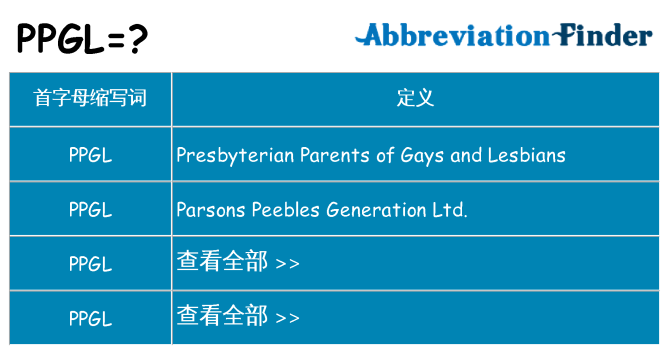 ppgl 代表什么