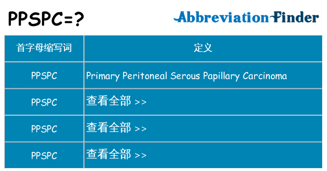 ppspc 代表什么