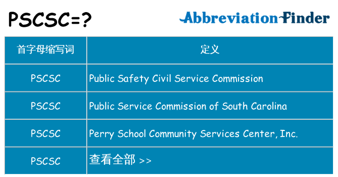 pscsc 代表什么