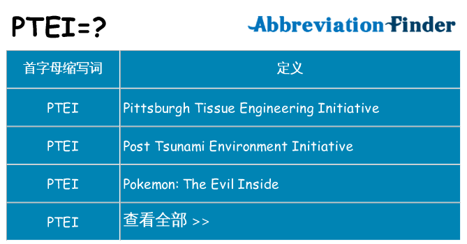 ptei 代表什么