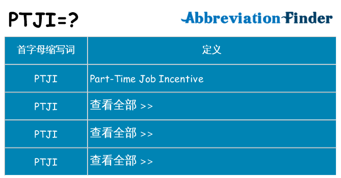 ptji 代表什么