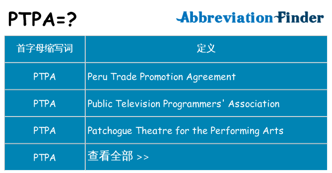 ptpa 代表什么